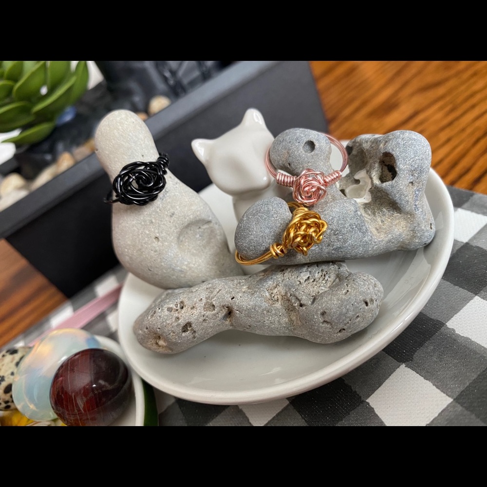 Handmade Wire Wrapped Rings - Picture 4 of 13